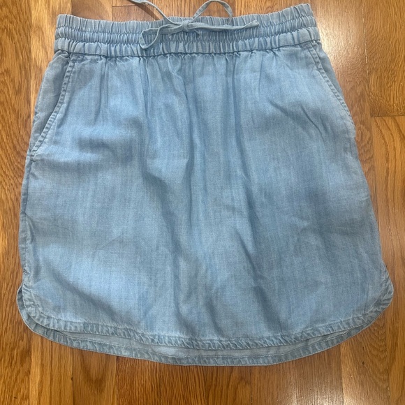 LOFT Light Blue Mini Skirt - Picture 1 of 8